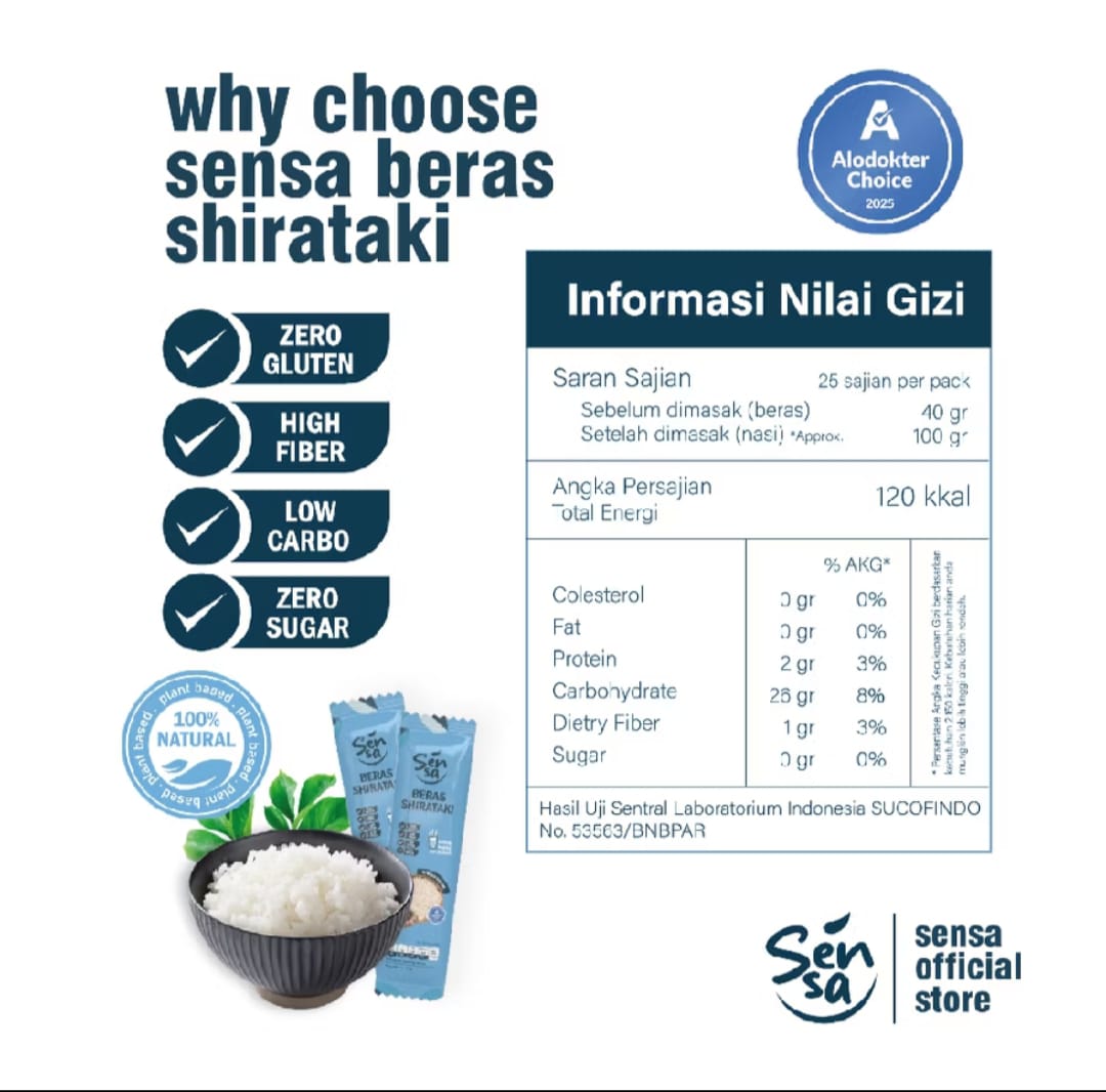 Beras Shirataki Sensa